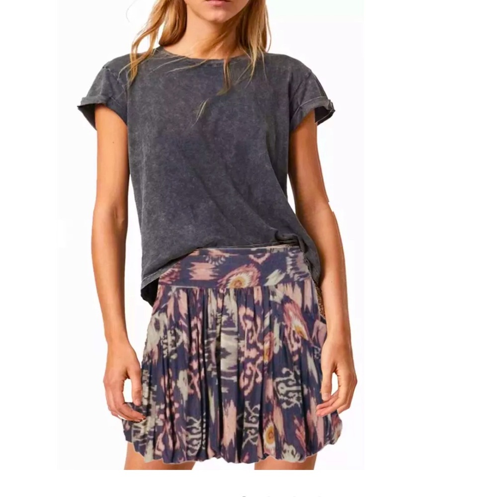 ALL SAINTS ALBA Ikat Silk Cotton  Bubble 6